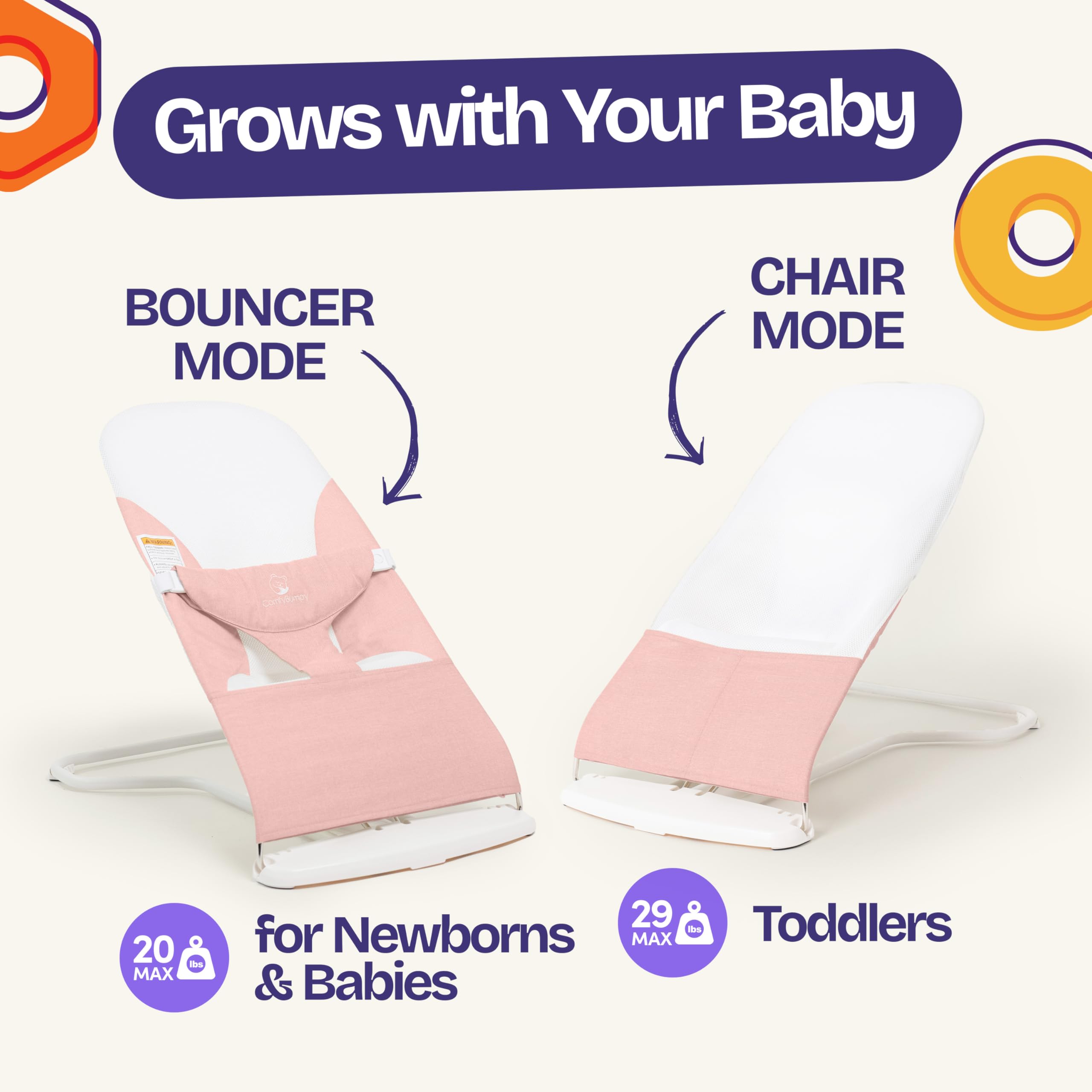 ComfyBumpy Foldable Design demonstrates portable storage and transport.