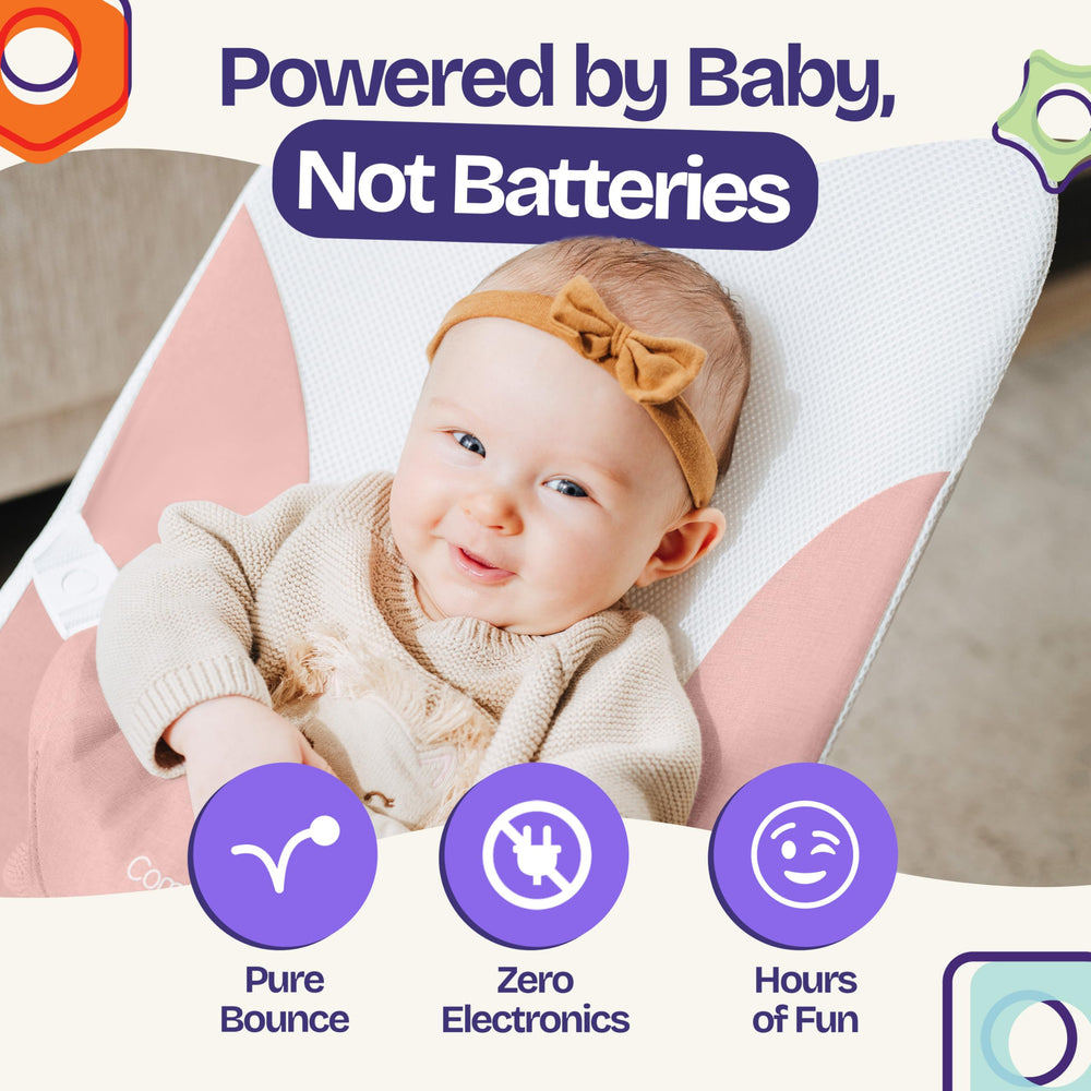 ComfyBumpy Height Positions shows three adjustable levels for infants to toddlers.