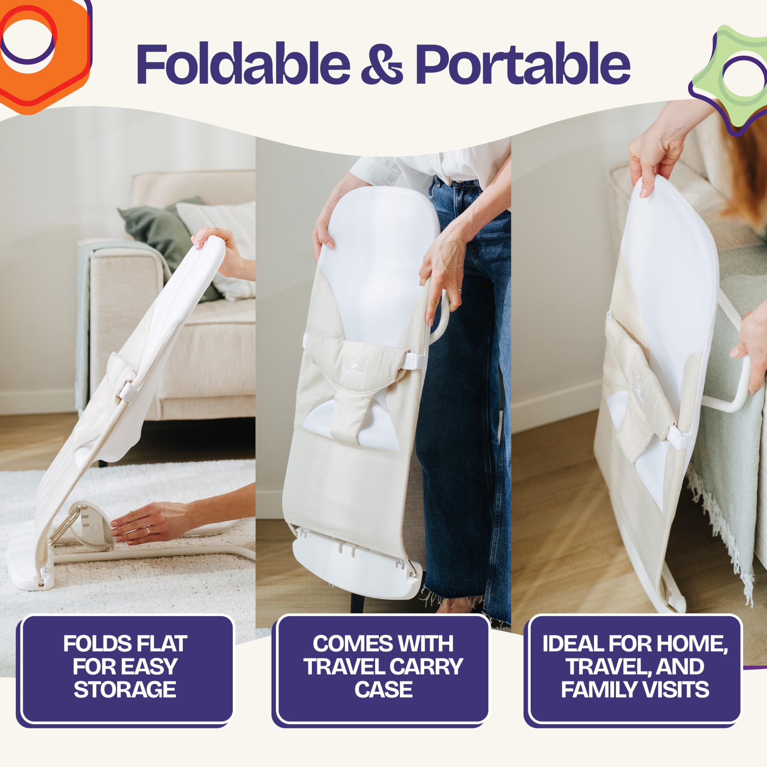 ComfyBumpy In-Home Use shows versatile placement around kitchen or living areas.