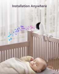 Comfyer baby monitor crib attachment demonstrates tool-free setup on rails