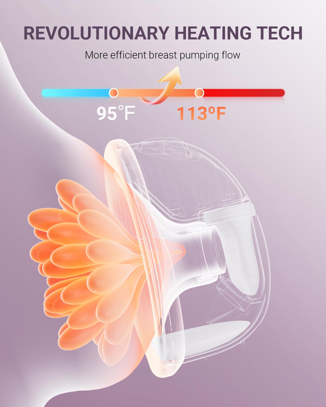 Comfyer pump app control display for customized modes and timing.