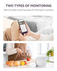 Comfyer Hybrid Video Monitor panorama view illustrating wide nursery coverage