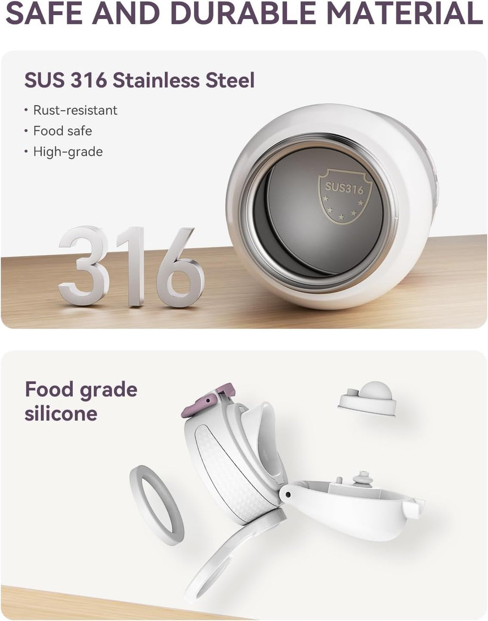 Comfyer smart temperature control with five presets adapts to milk or water needs.