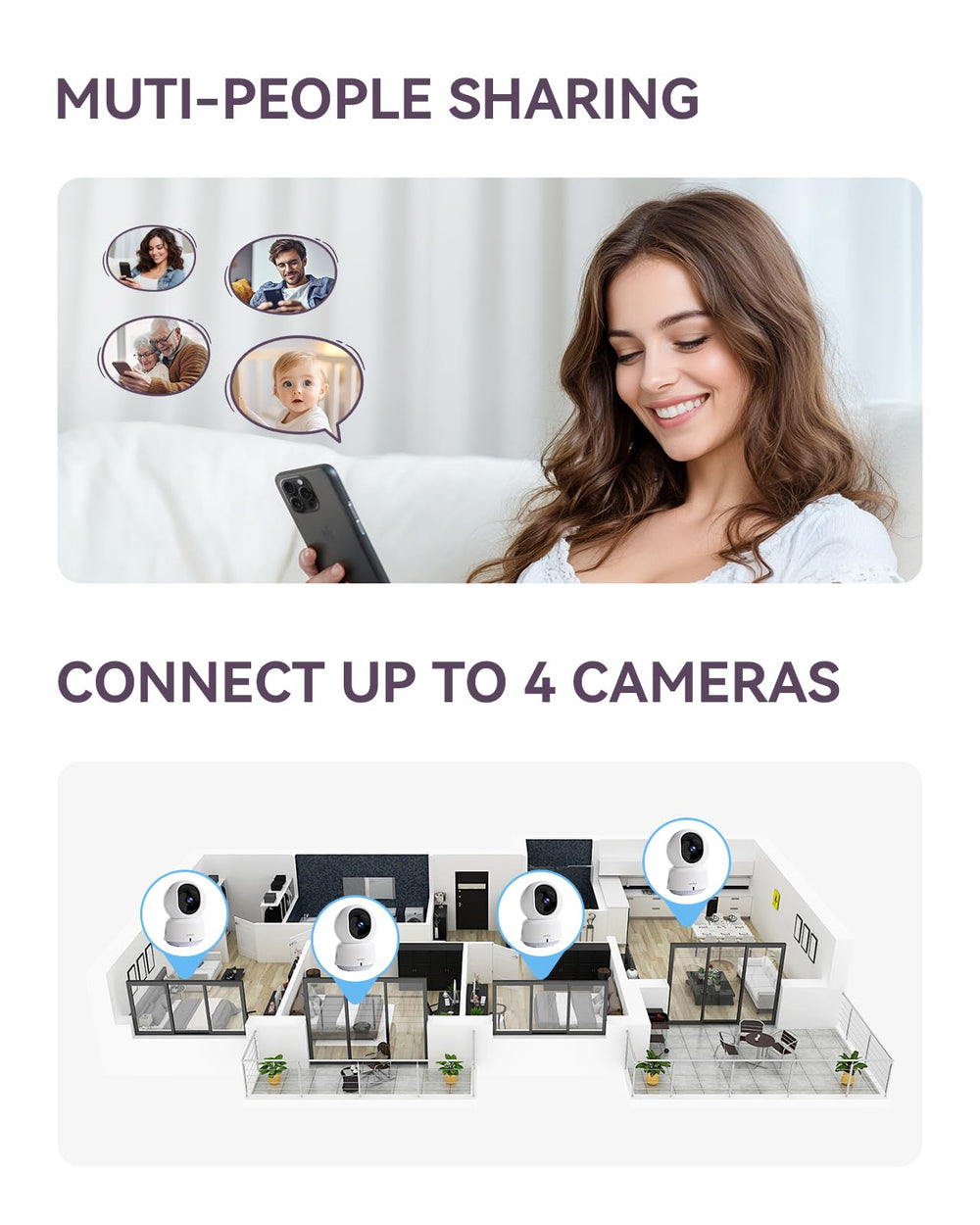 Comfyer video recording and playback stores moments for later review and memory capture.