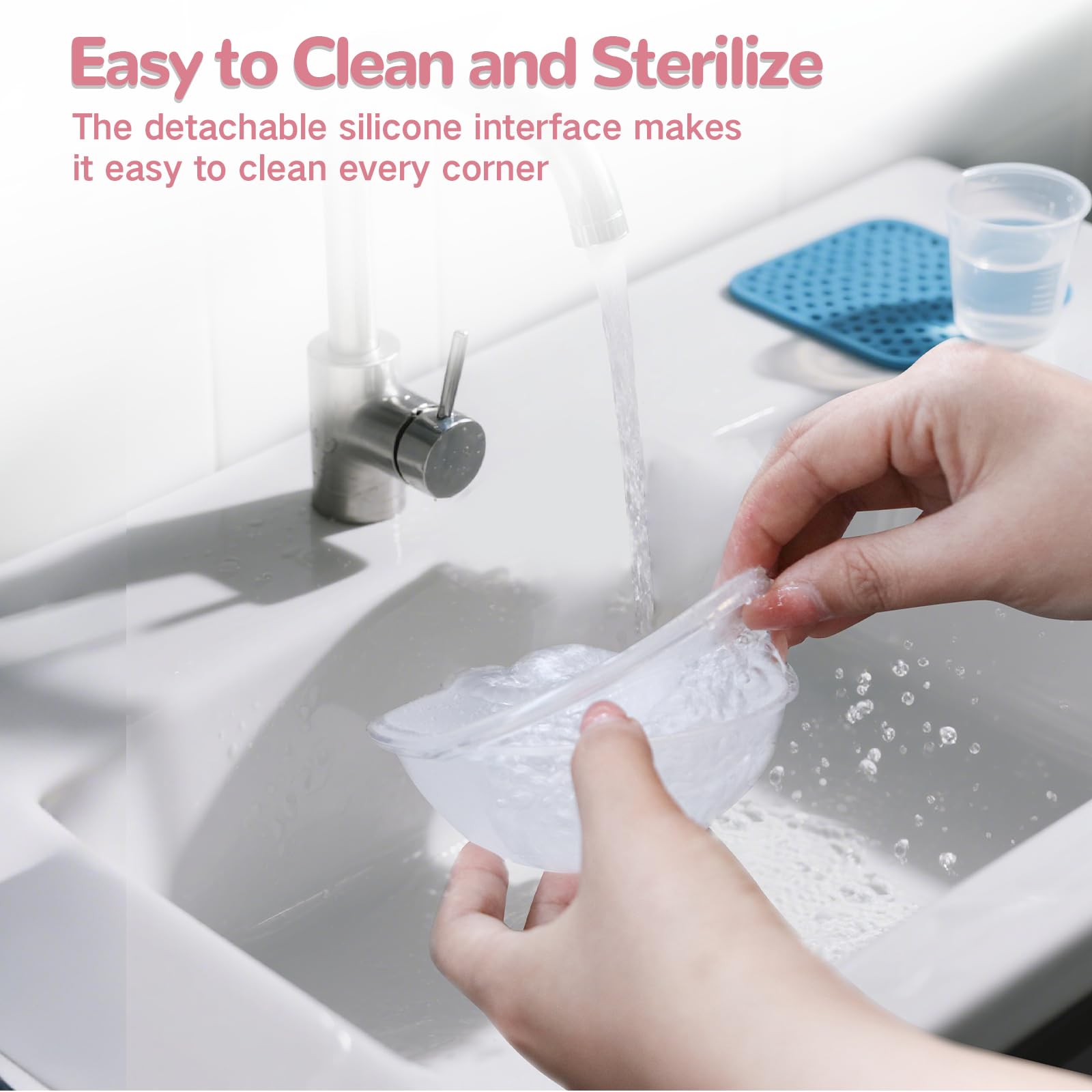 COMI seamless-clean surface simplifies washing between feeds.