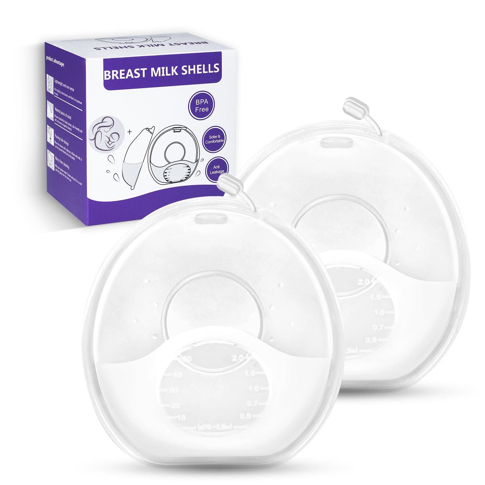 COMI breast milk collector with soft-silicone surface captures letdown discreetly.