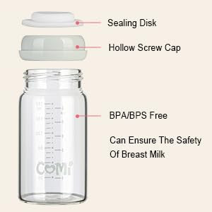 COMI gray lids for bottle – secure closure and easy stacking with the four-pack.