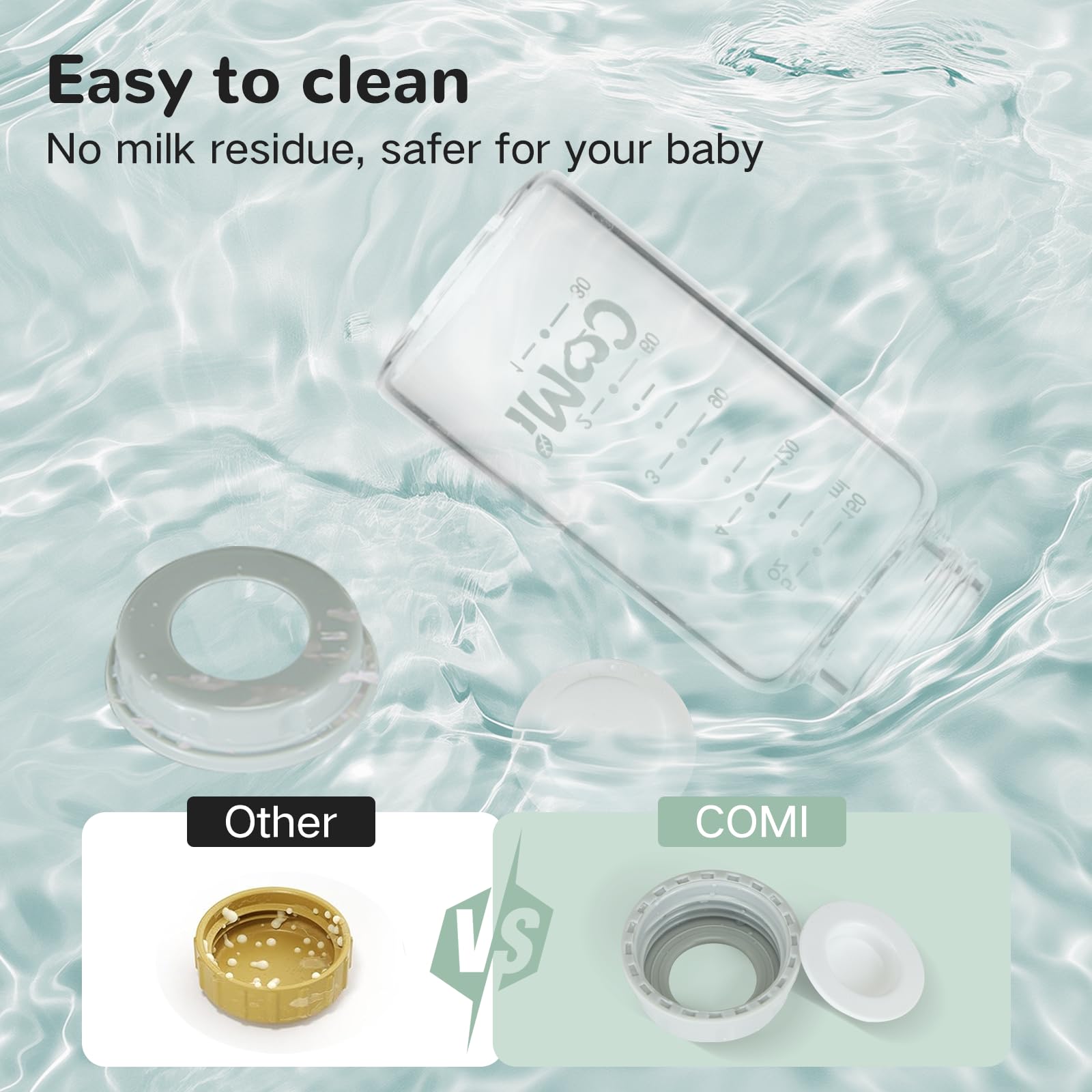 COMI reusable glass resists stains and odors for daily use