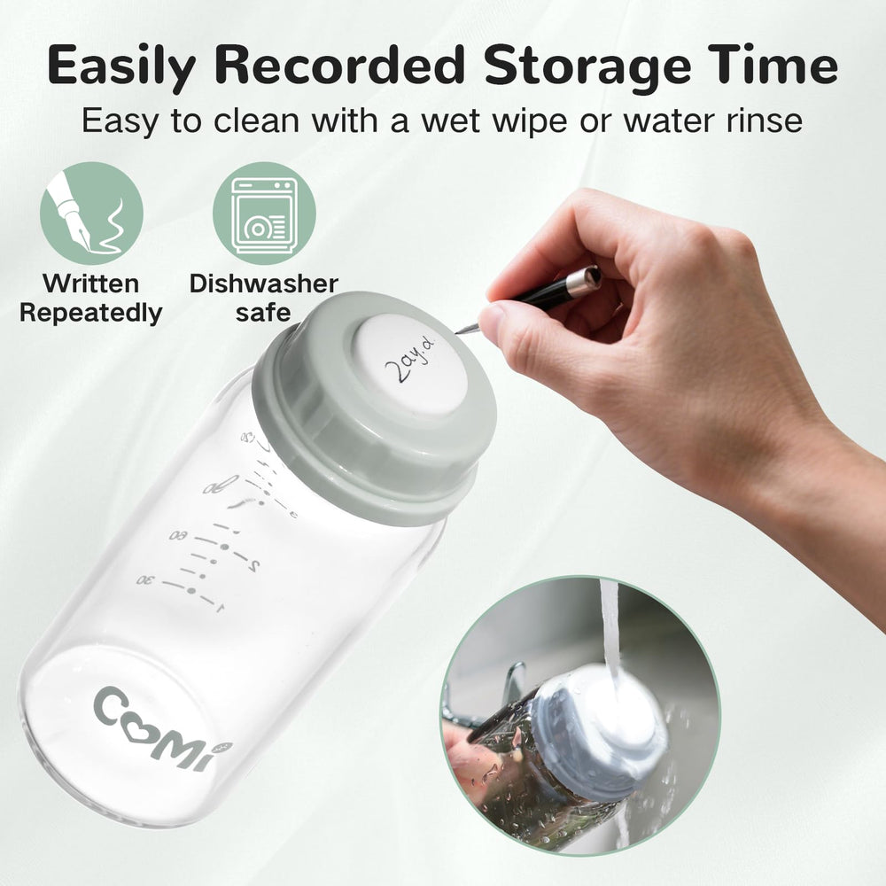 COMI bottle features 10ml marks and erasable disc