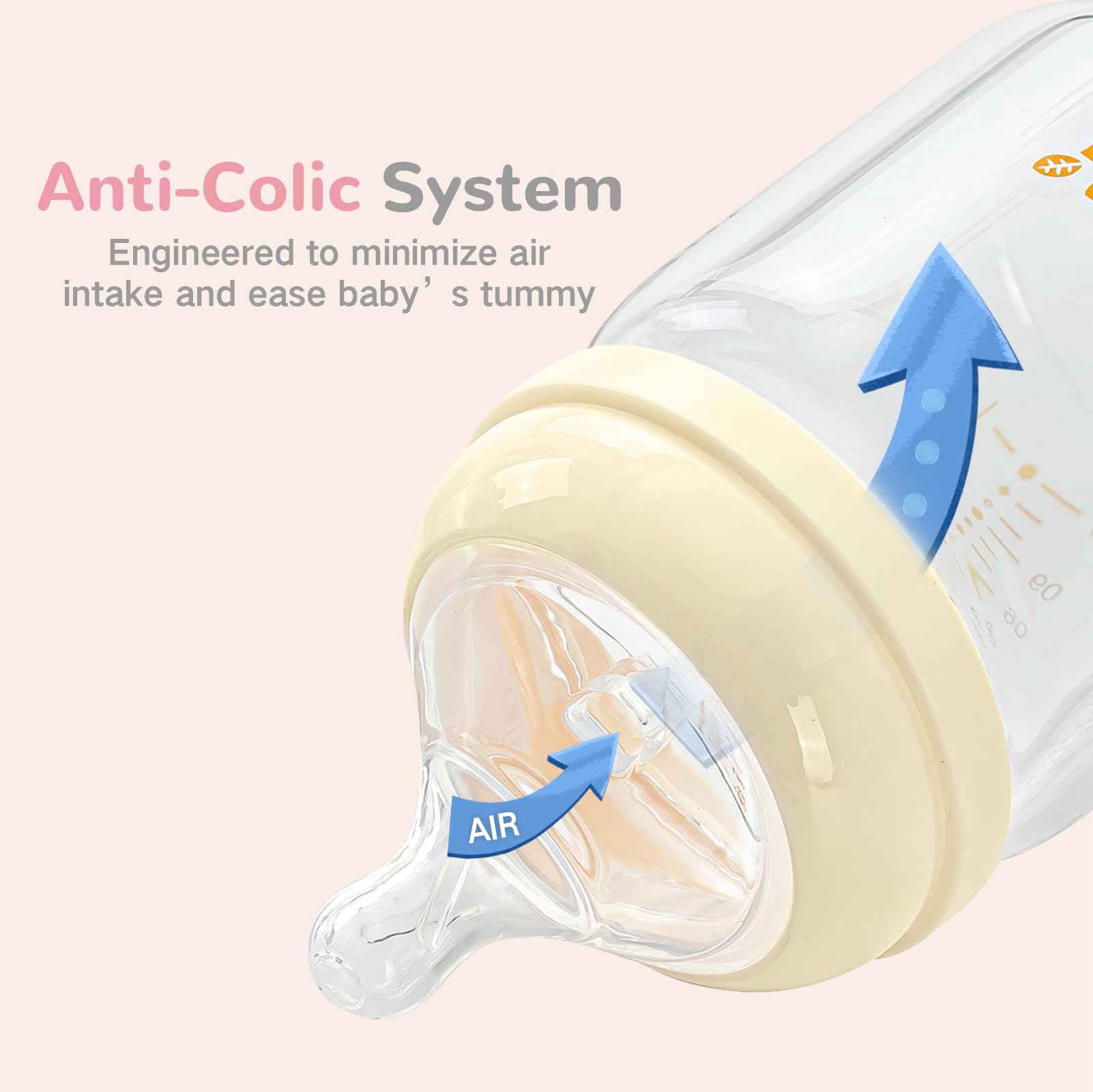 COMI slow-flow nipple designed for newborn 0-3 months.