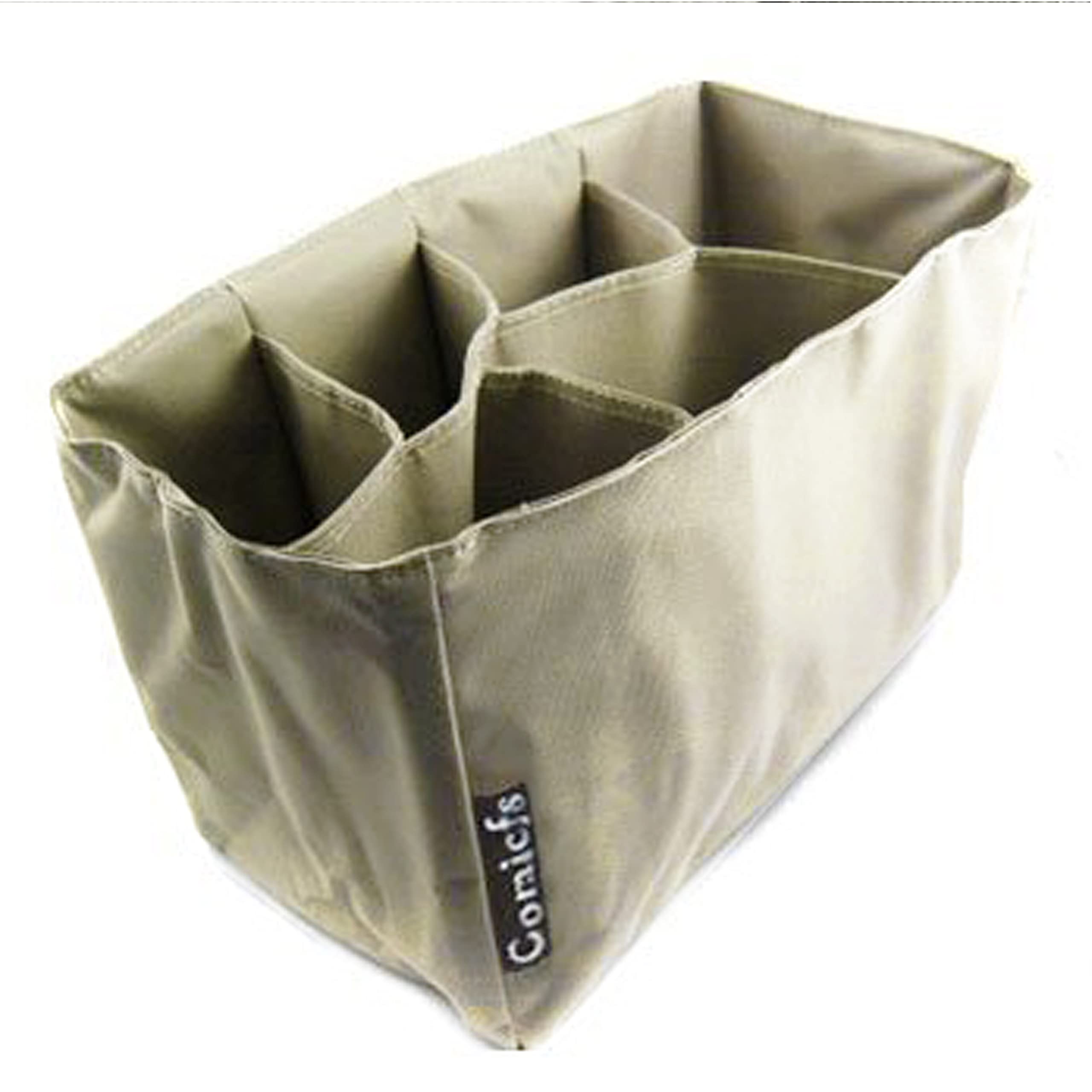 Comicfs khaki dimensions label confirms size 12 x 6.4 x 8 inches