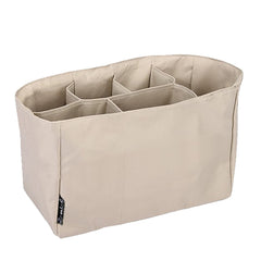 Comicfs baby insert organizer in khaki front view showing compact, organized layout for purses
