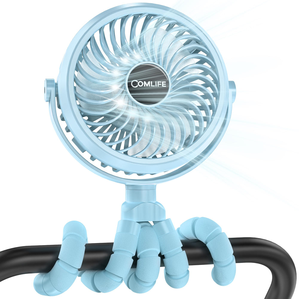 COMLIFE Baby Stroller Fan 360 rotation for flexible cooling on the go