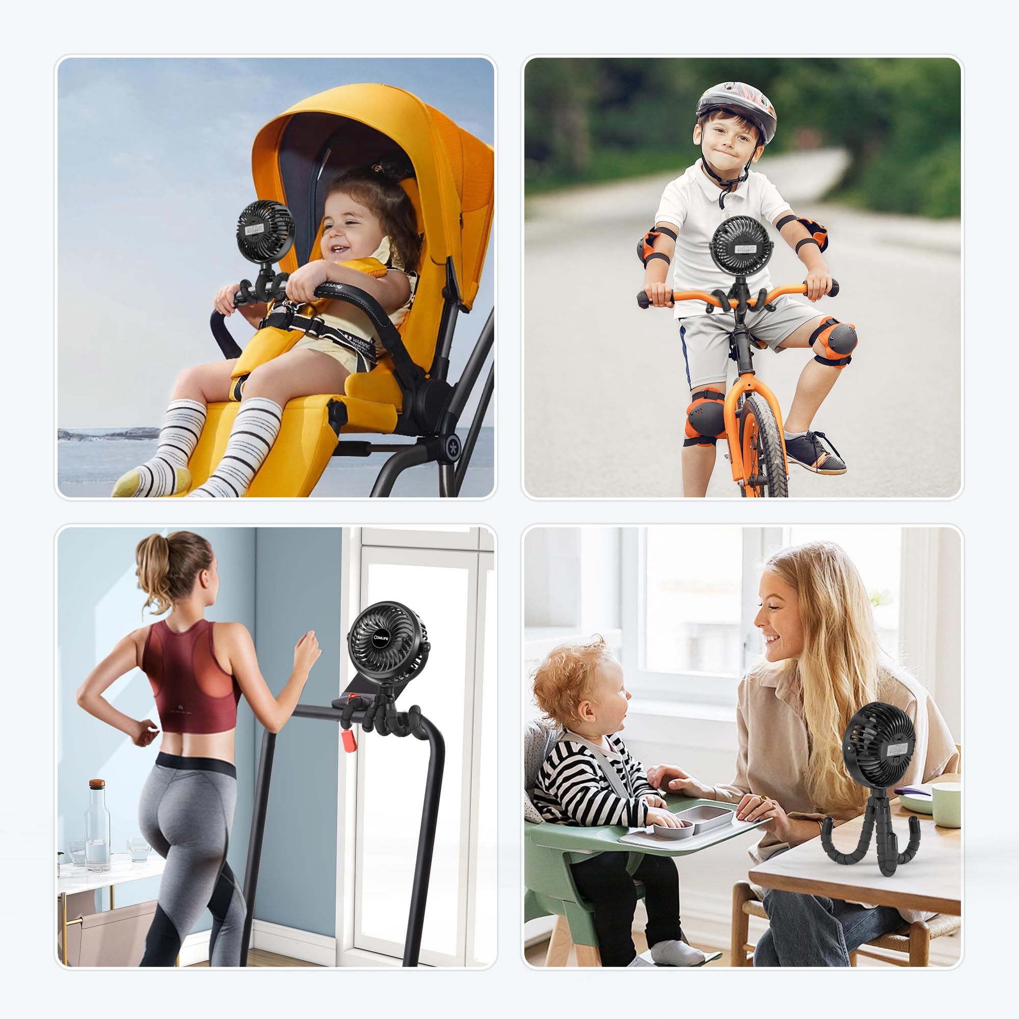COMLIFE three-speed fan adapts airflow to moments