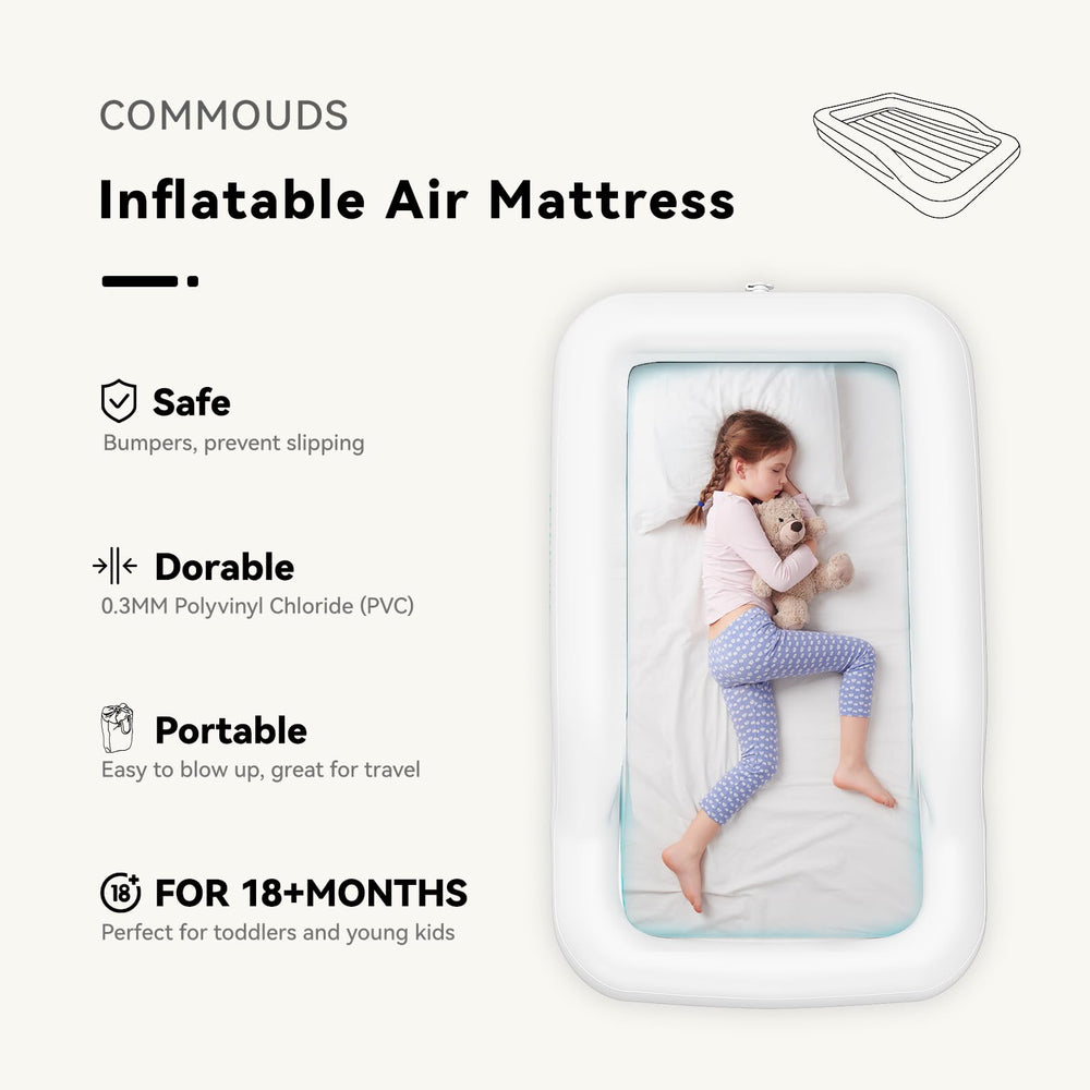 COMMOUDS electric pump speeds up inflating for quick setups.