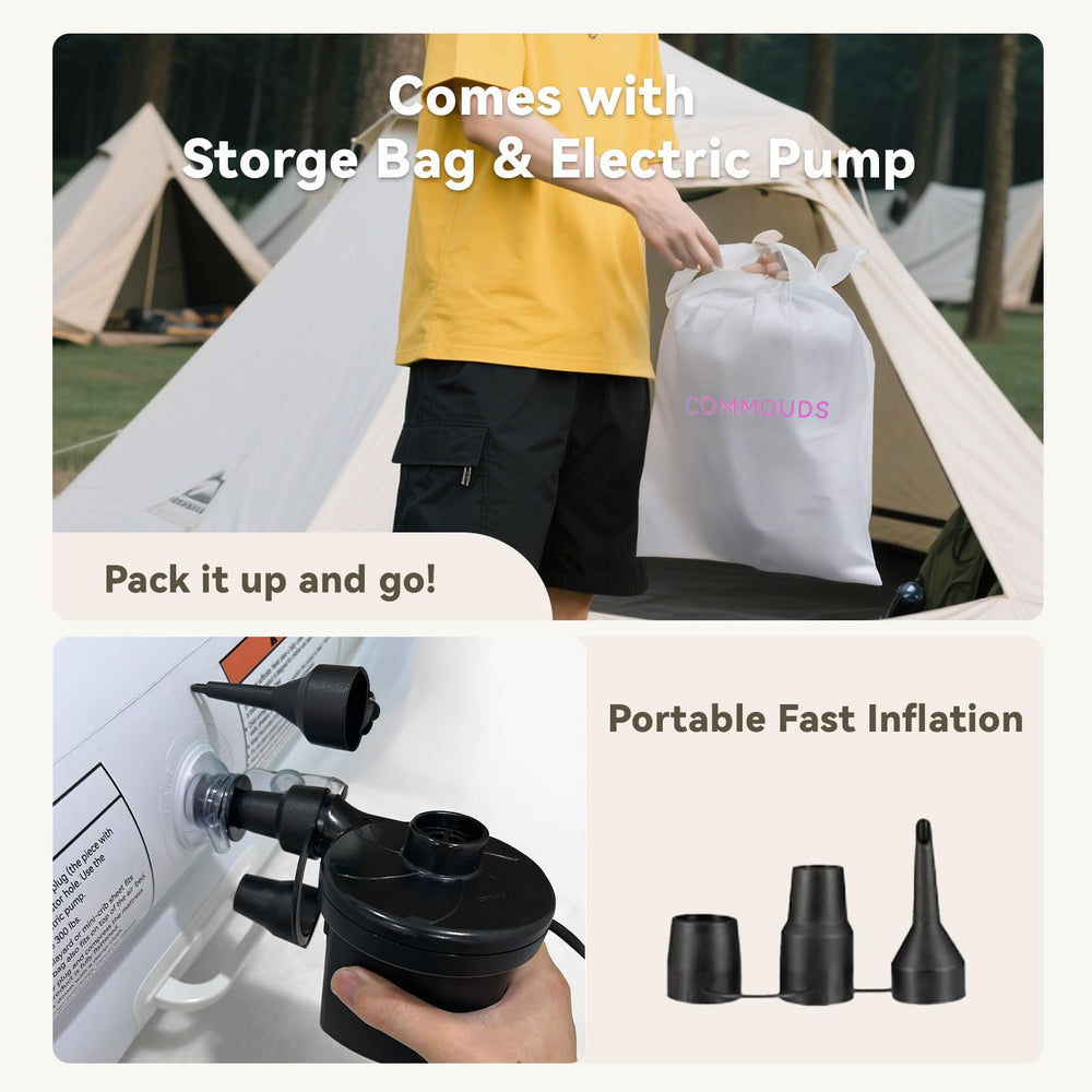 COMMOUDS travel bag demonstrates compact storage for on-the-go families