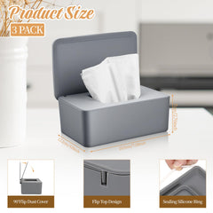 COMNICO white wipes dispenser side view blending with bathroom decor