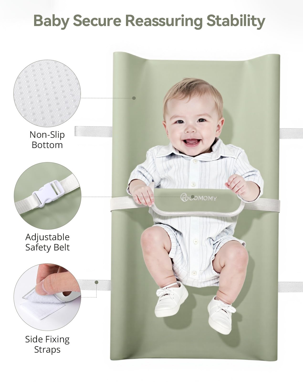 COMOMY portable changing pad is lightweight for travel setup
