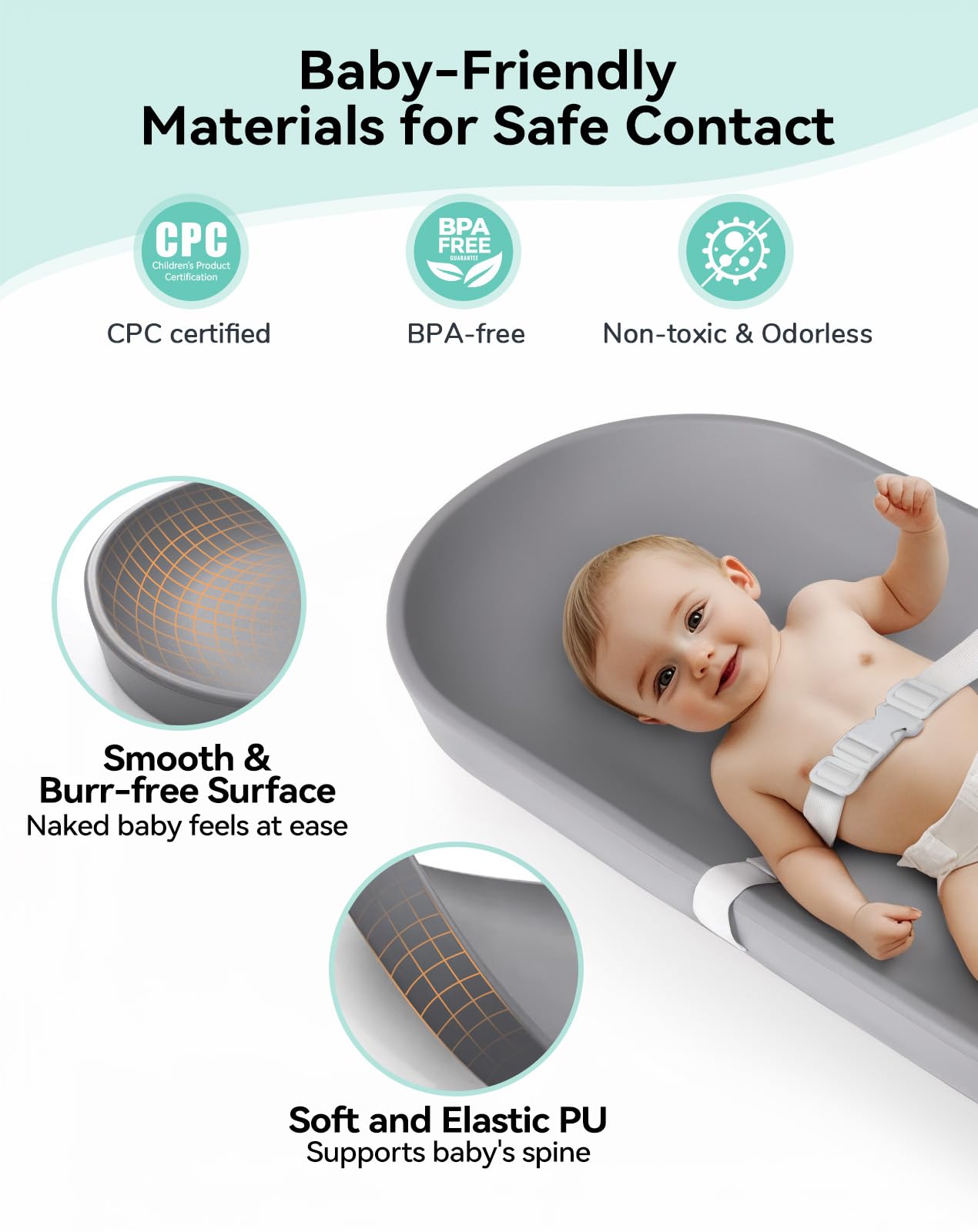 COMOMY lightweight portable changing pad ideal for home and travel
