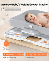 COMOMY pad-scale contoured sides supports safe, comfortable diapering