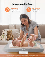 COMOMY changing pad-scale non-slip bottom in use on dresser