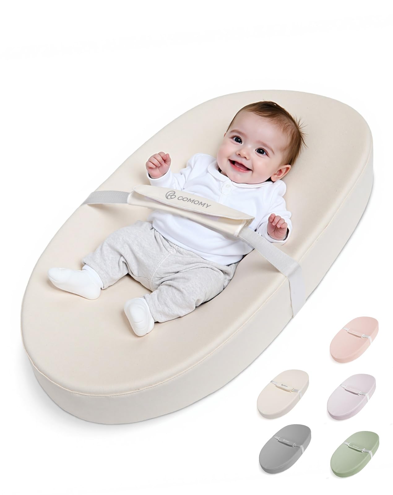 COMOMY baby changing pad waterproof cover is wipe-clean and mess-ready during diaper changes.