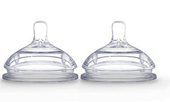Comotomo 2-pack nipples packaging emphasizes easy compatibility with Comotomo bottles.