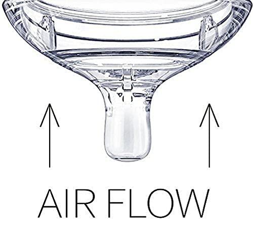 Comotomo nipple vents graphic highlights anti-colic design reducing air intake.