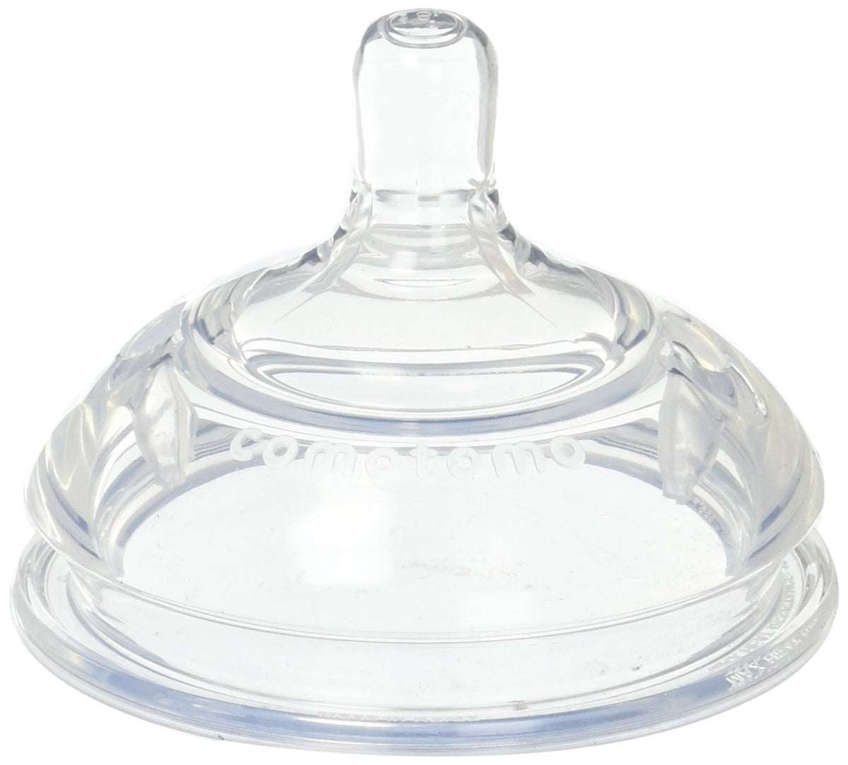 Comotomo fast-flow replacement nipple for 6+ months mimics natural breastfeeding.