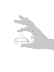 Comotomo silicone nipple closeup highlighting soft, natural-feel design for comfortable feeding.