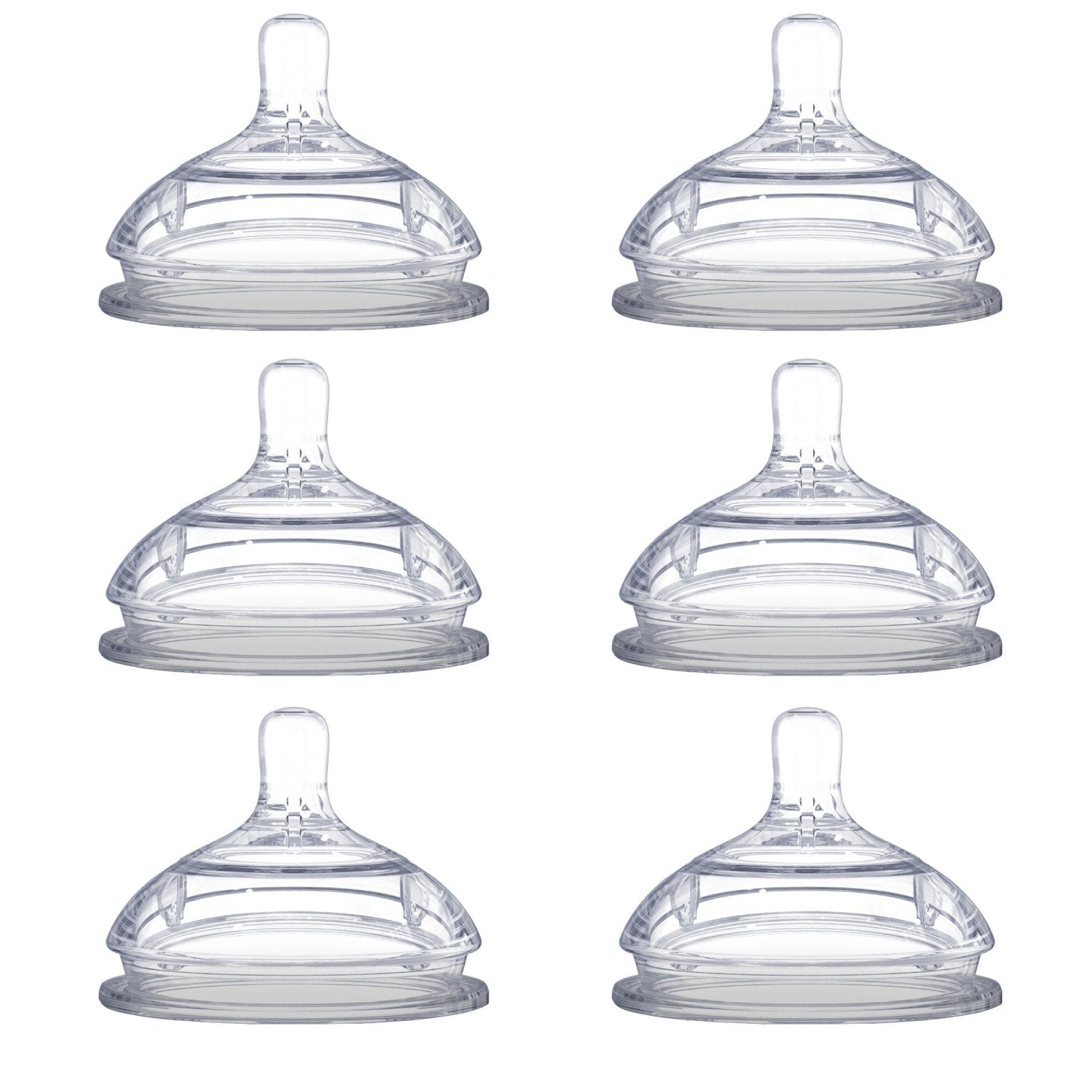 Comotomo replacement nipples with variable flow Y-cut for adjustable feeding pace.