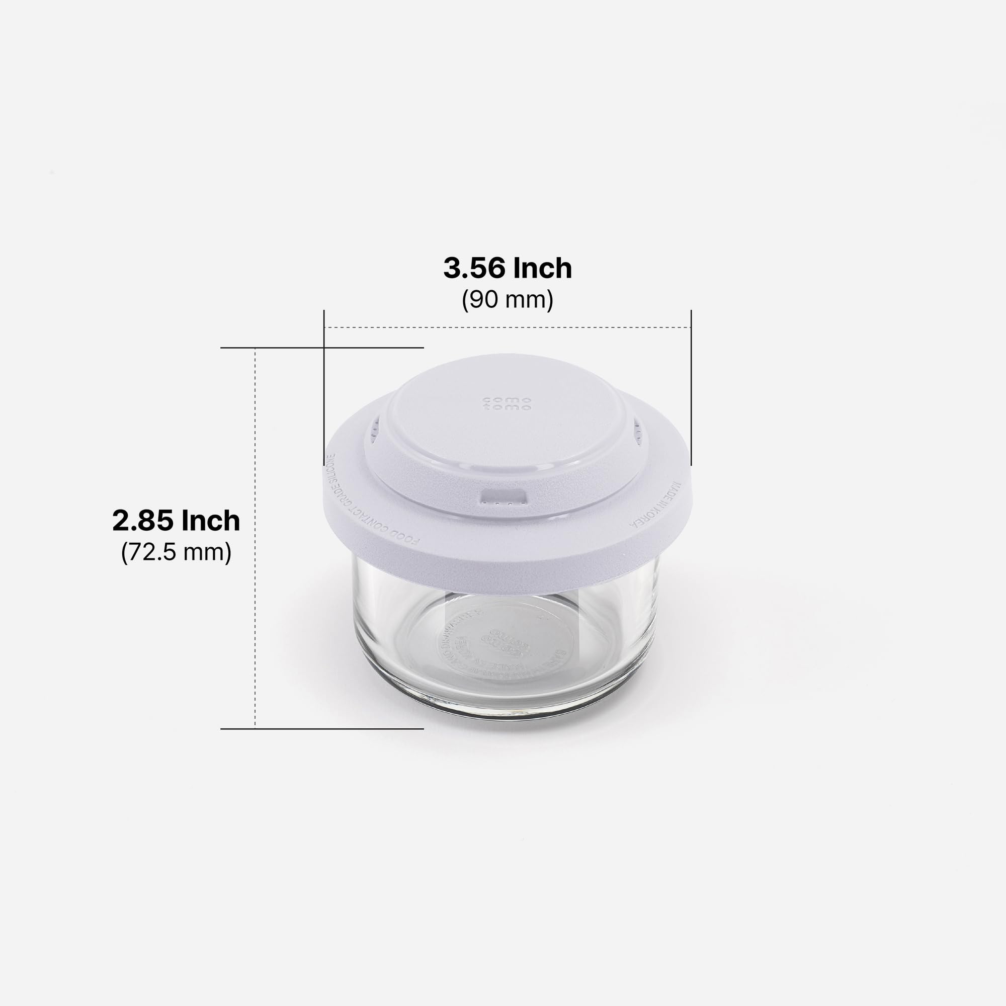 Comotomo Smart Vent airtight-seal helps keep foods fresh