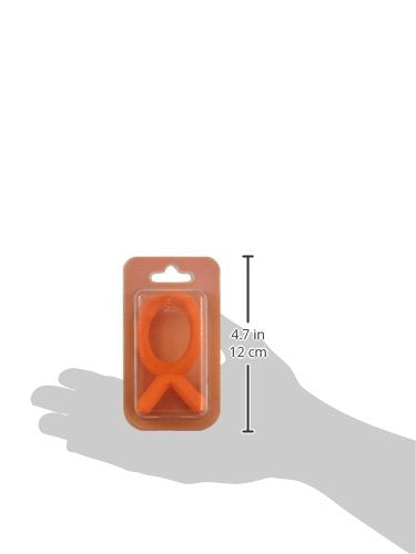 Comotomo teether orange packaging highlighting ready-to-use product presentation.