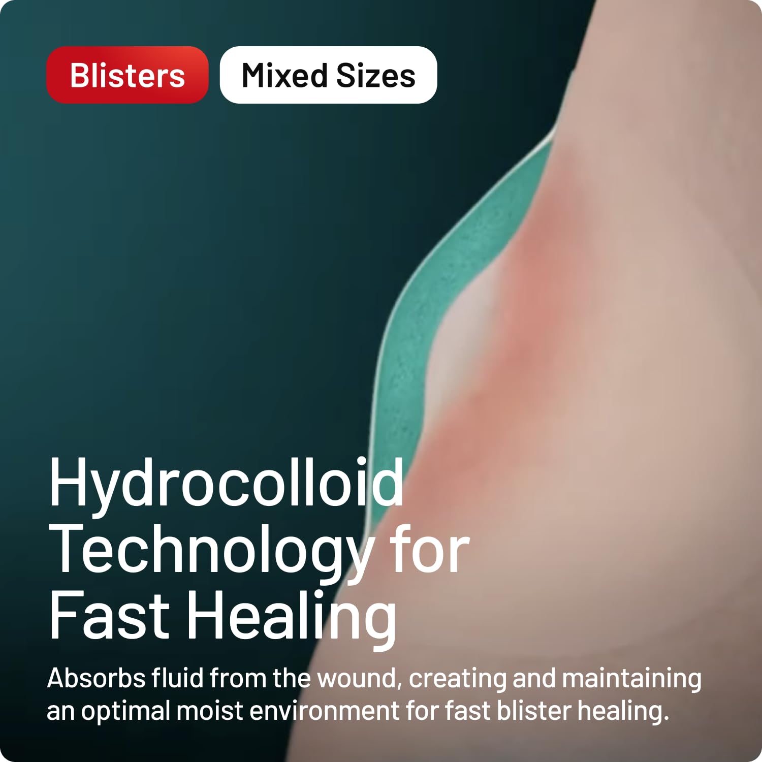 Compeed transparent edges; blends with skin for low-profile protection