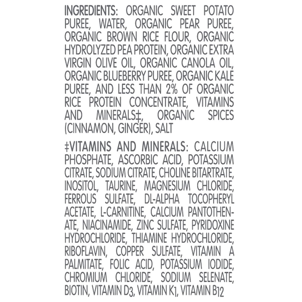 Compleat Pediatric Organic Blends four formulas illustrated on a plate for versatile daily nutrition