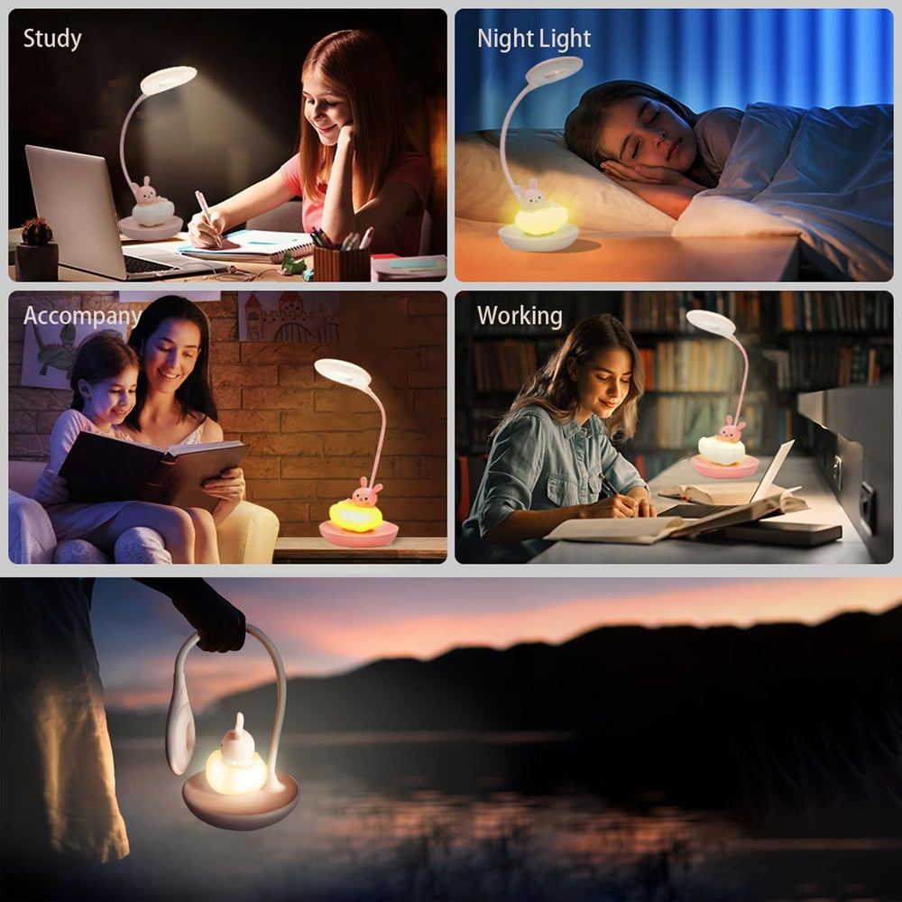 CompraFun eye-caring LED desk lamp delivers gentle 3000K glow for focus
