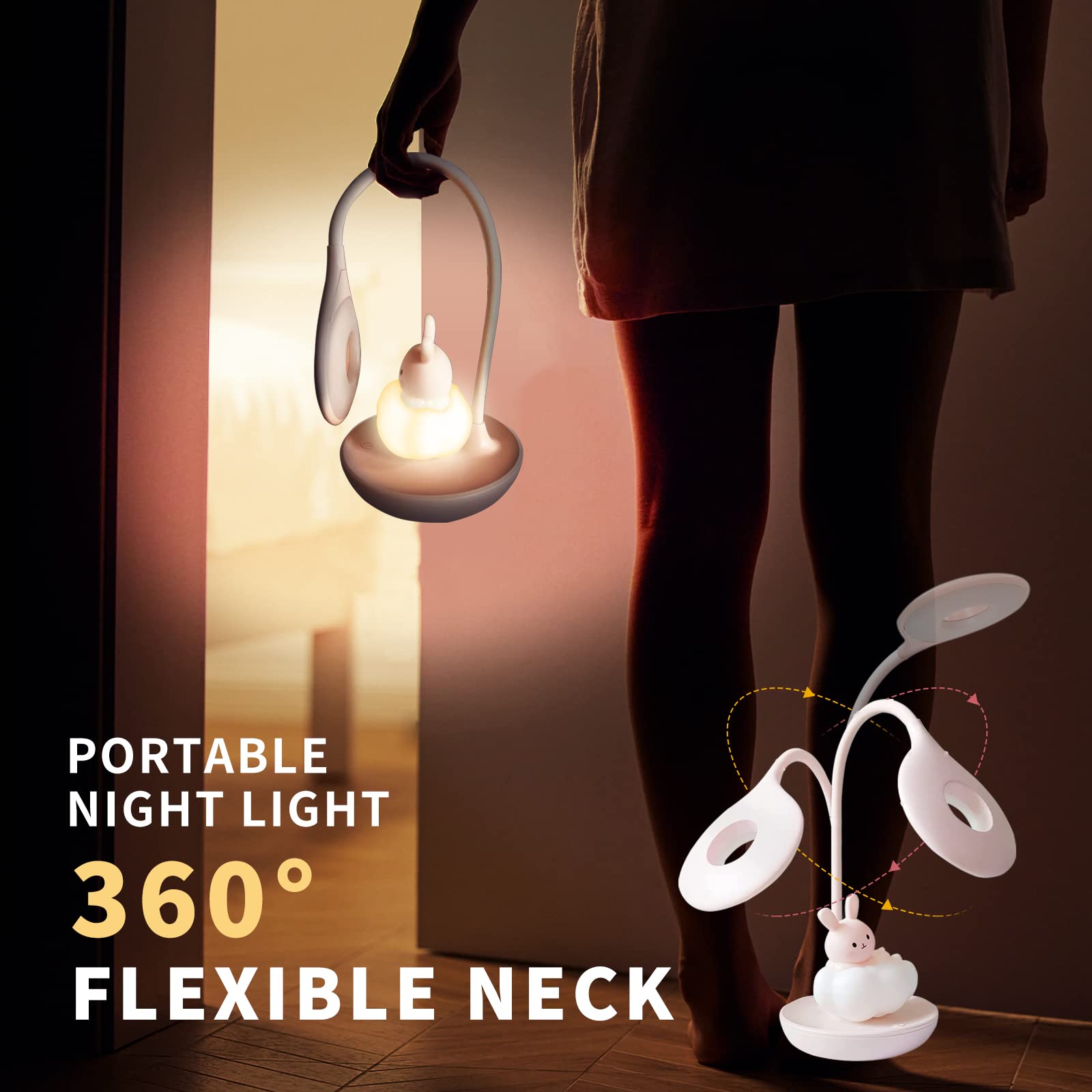 CompraFun portable child bedside lamp travels easily for night-time lighting