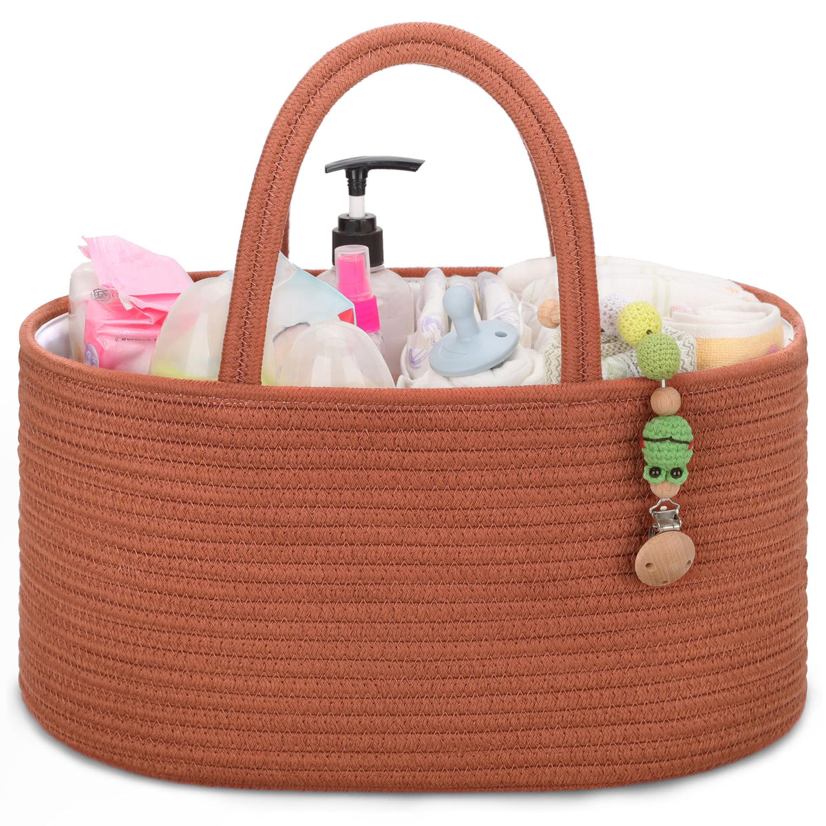 COMSE baby diaper caddy Autumn Glaze with open compartments for quick access