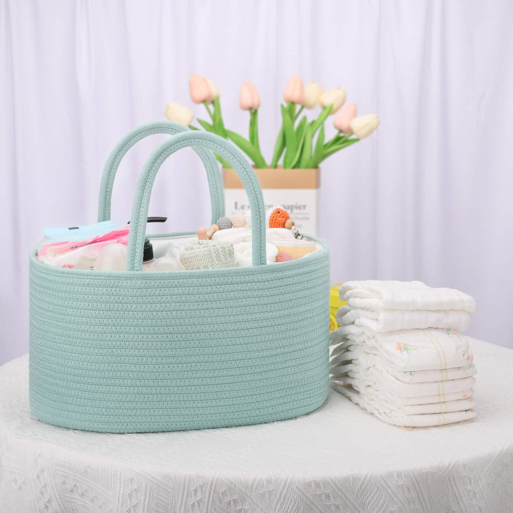 COMSE diaper caddy gift idea emphasizes practical baby shower or registry value
