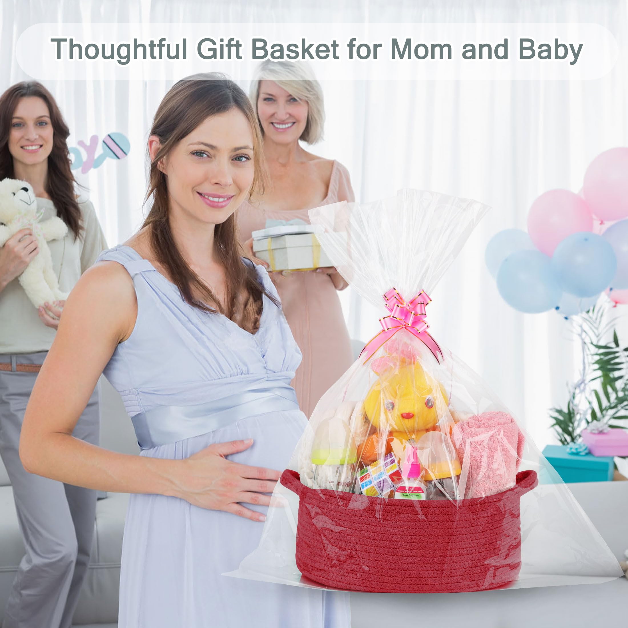 COMSE baby toy box with handles shows portable nursery storage in action.