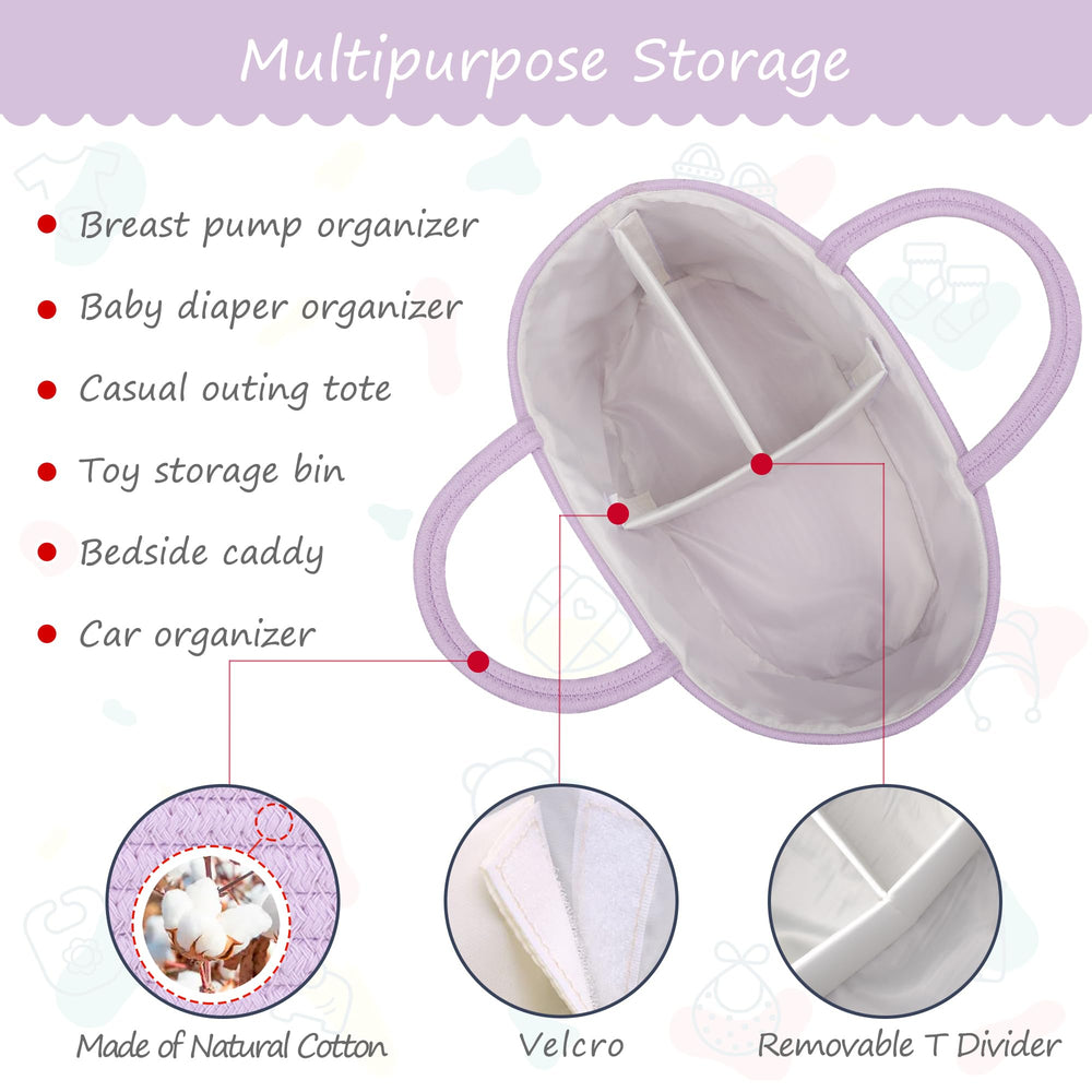 COMSE Car diaper caddy use keeps essentials within reach while traveling.