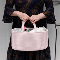 COMSE diaper caddy divider shows removable sections for flexible storage