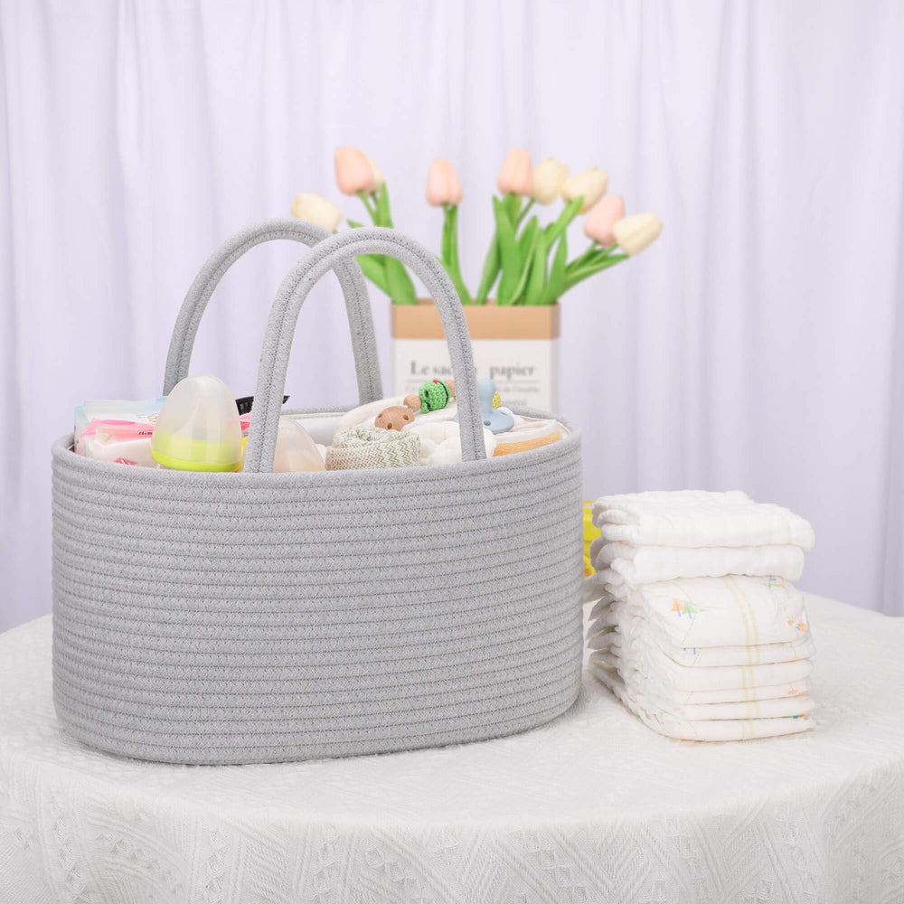 COMSE diaper caddy gift-ready for a baby shower or registry