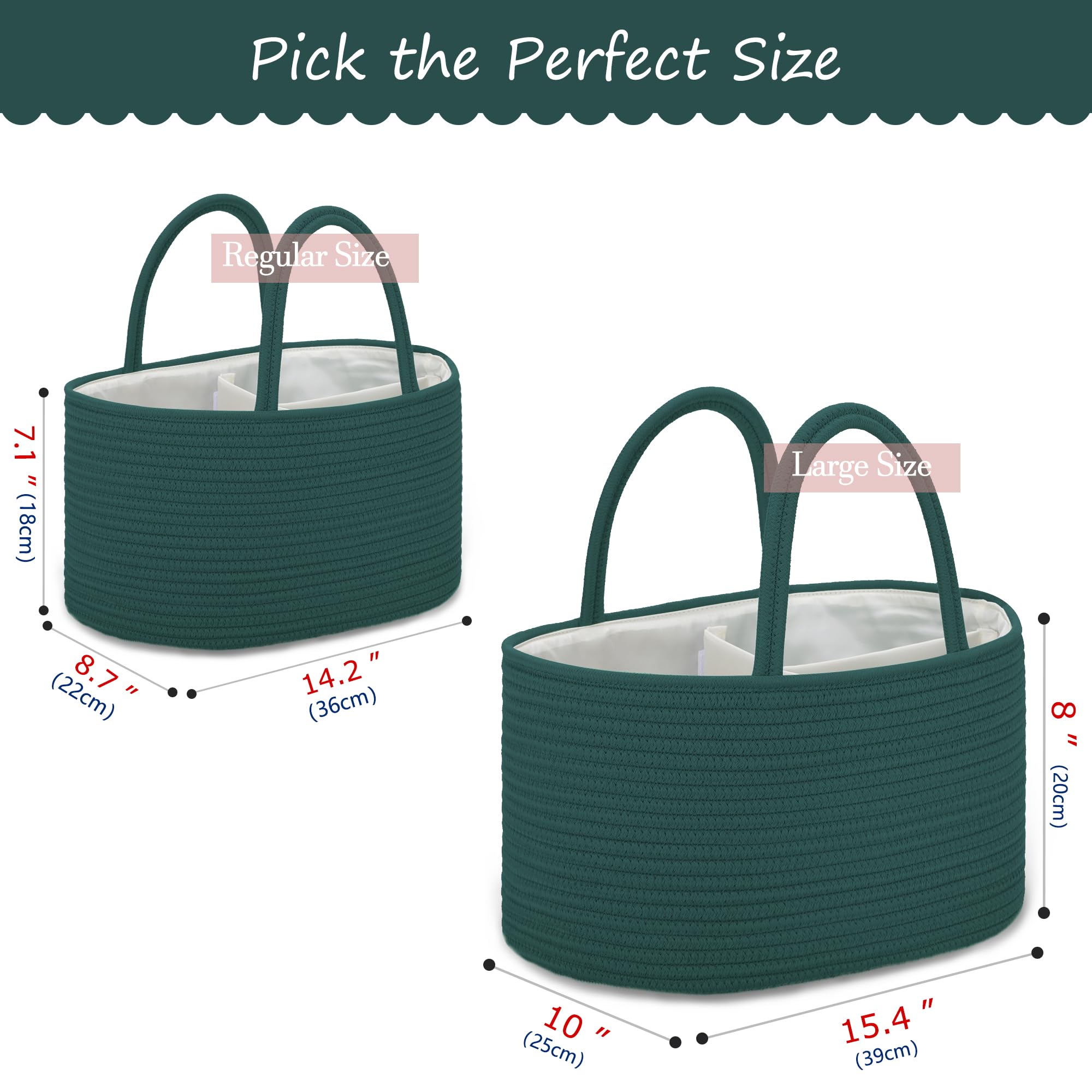 COMSE diaper caddy fits car and travel bags for on-the-go changes.