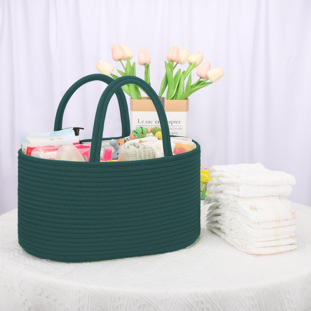 COMSE gift-worthy diaper organizer for baby showers and registries.