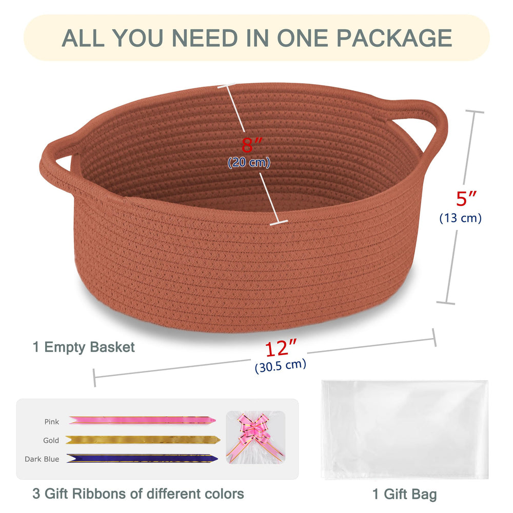 COMSE gift basket includes a clear cellophane bag for quick gifting