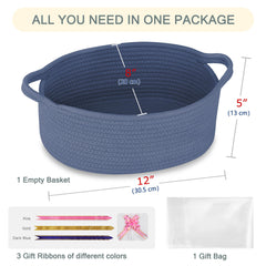 COMSE gift basket with clear cellophane bag ready for gifting