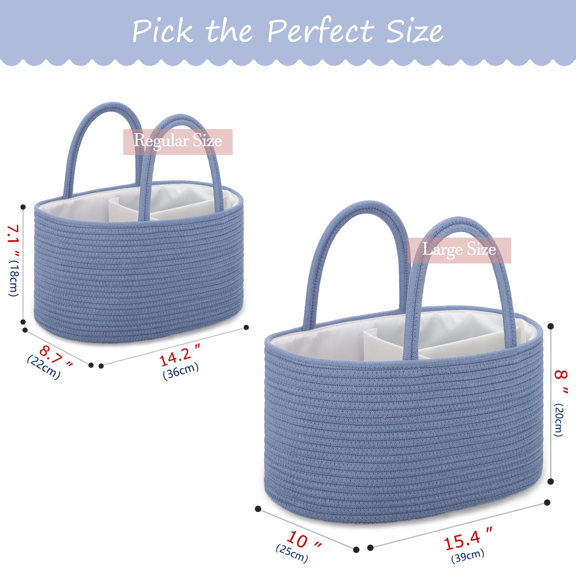 COMSE gift-ready diaper caddy showcased as a thoughtful baby registry gift.