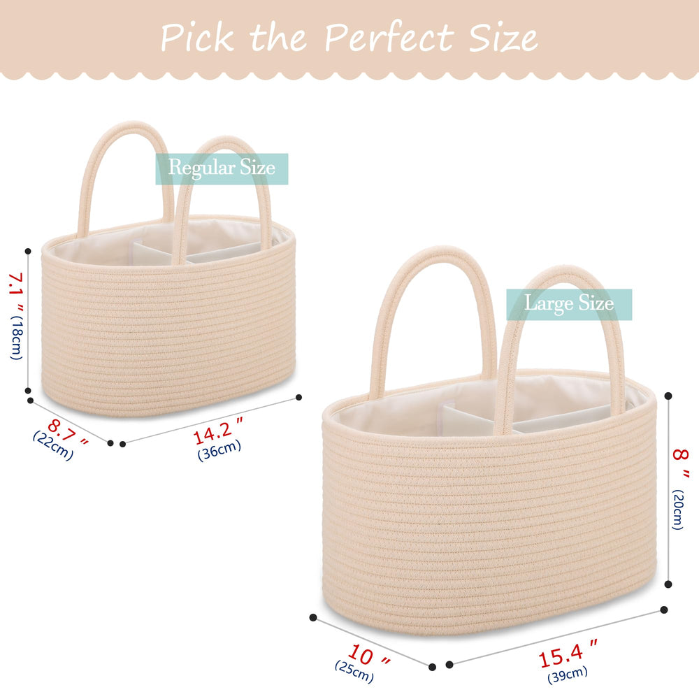 COMSE baby caddy with long sturdy handles for on-the-go use.