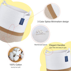 COMSE laundry basket neutral design blending into any room